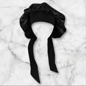 Black Bow Tie Bonnet