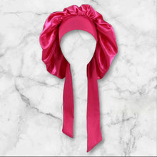 Load image into Gallery viewer, Hot Pink Bow Tie Bonnet
