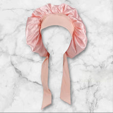 Load image into Gallery viewer, Pink Bow Tie Bonnet
