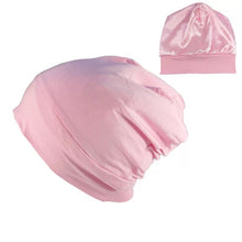 Load image into Gallery viewer, Pink Satin Lined Beanie
