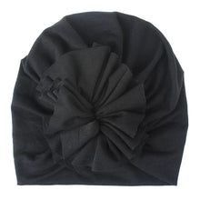 Load image into Gallery viewer, Children&#39;s Black Flower Turban
