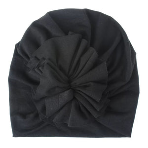 Children's Black Flower Turban