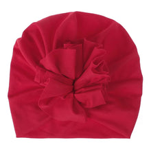 Load image into Gallery viewer, Children&#39;s Red Flower Turban
