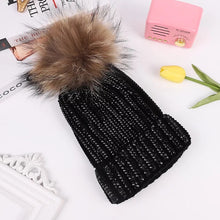 Load image into Gallery viewer, Midnight Pom Beanie
