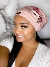 Load image into Gallery viewer, Beanie Bonnets - Blush Rose Satin Lined Beanie
