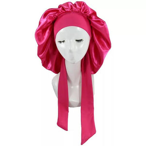 Bow Tie Bonnets - Hot Pink Bow Tie Bonnet