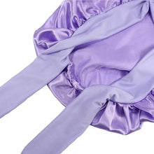 Load image into Gallery viewer, Bow Tie Bonnets - Purple Bow Tie Bonnet
