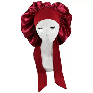 Bow Tie Bonnets - Wine Red Bow Tie Bonnet