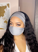 Load image into Gallery viewer, Headband And Mask Set - Grey Headband And Mask Set
