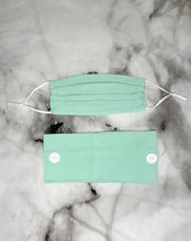Load image into Gallery viewer, Headband And Mask Set - NEW! Seafoam Green Headband And Mask Set
