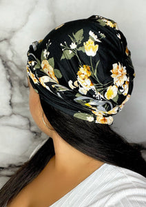 Headwraps - Black Daffodil Headwrap