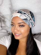 Load image into Gallery viewer, Headwraps - Blue Tropical Headwrap
