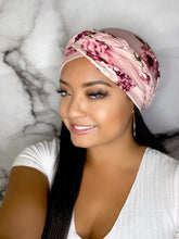 Load image into Gallery viewer, Headwraps - Blush Rose Headwrap
