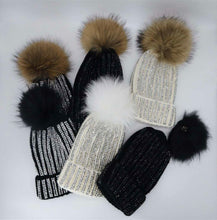 Load image into Gallery viewer, Snowflake Pom Beanie
