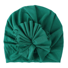 Load image into Gallery viewer, Children&#39;s Green Flower Turban
