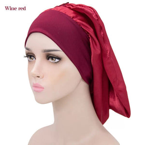 Long Snap Bonnets - Wine Red Long Snap Bonnet