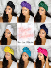 Load image into Gallery viewer, Turbans - Blue Flower Turban
