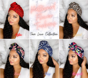 Turbans - Leopard Flower Turban